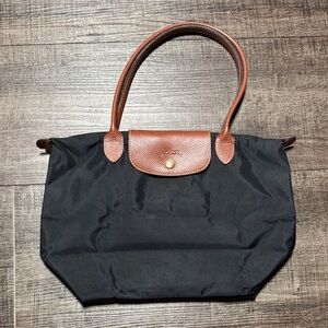 Longchamp Le Pliage Black Tote